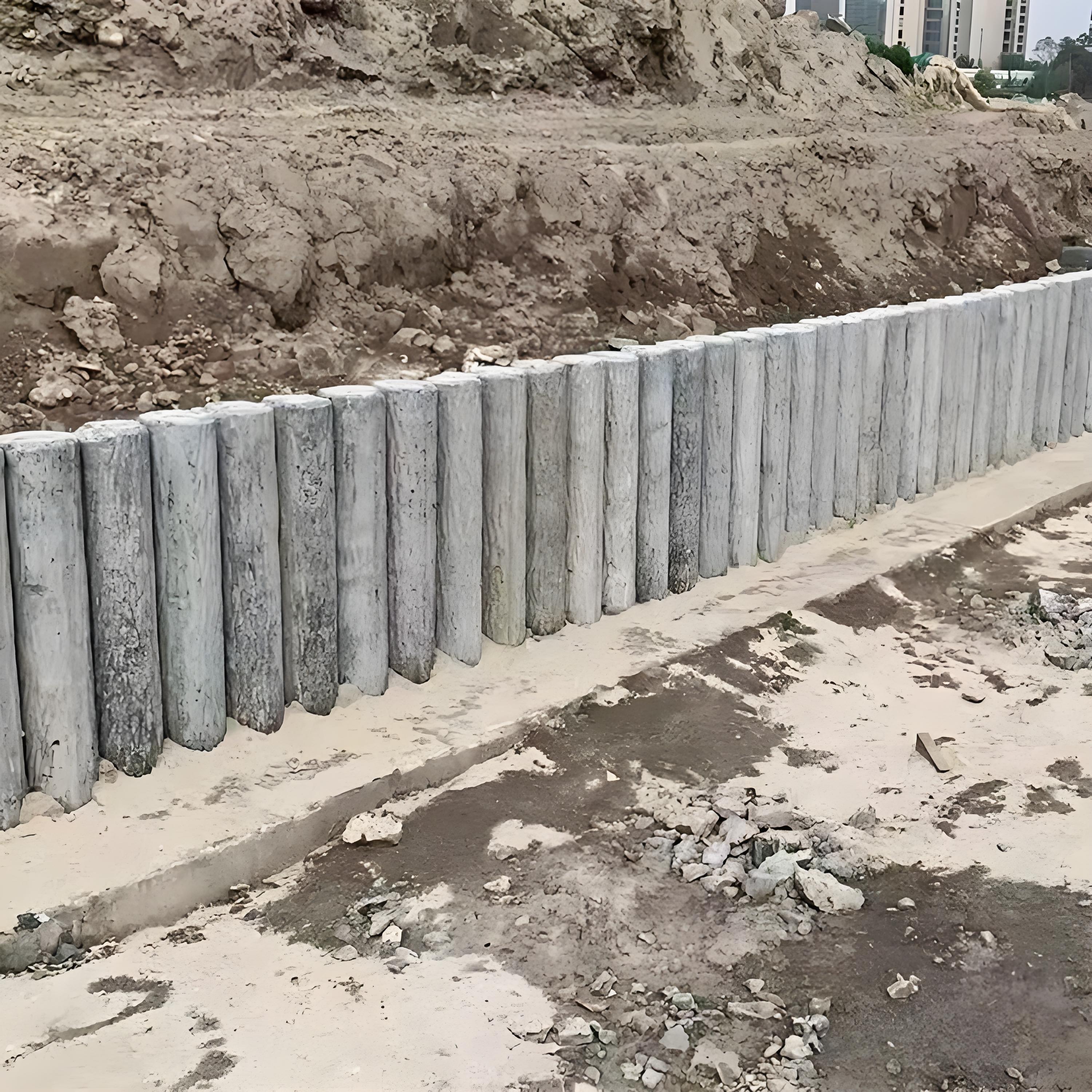 水泥樁批發(fā)廠家泓樺錦嘉 - 打水泥樁的樁間距最小可以是多少？?